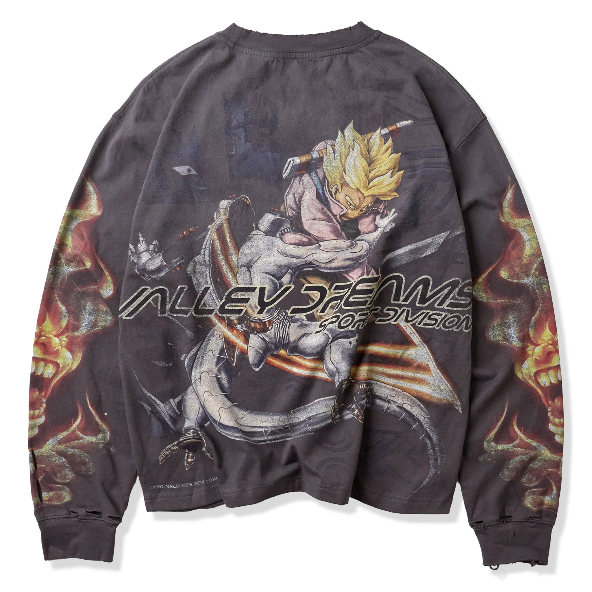 Back View of Vale Forever Budokai L/S Black T-Shirt